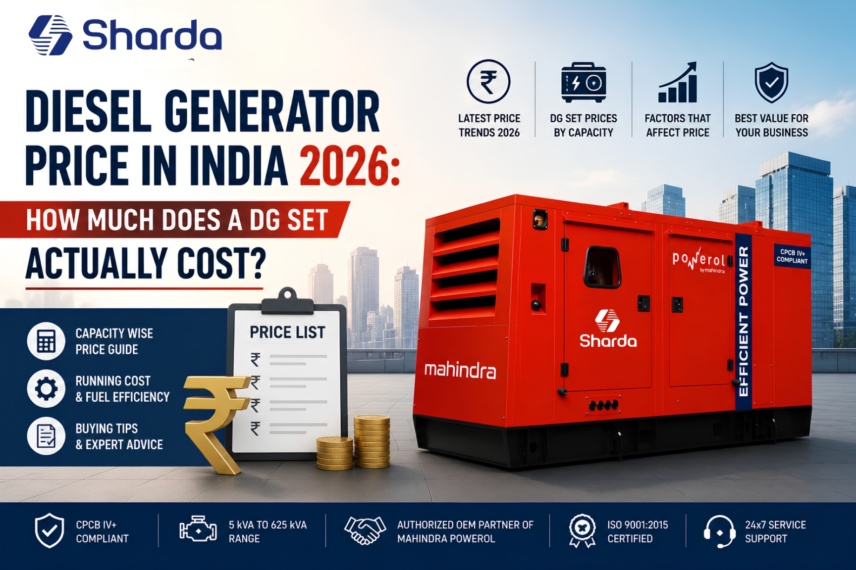 Diesel Generator Price in India 2026