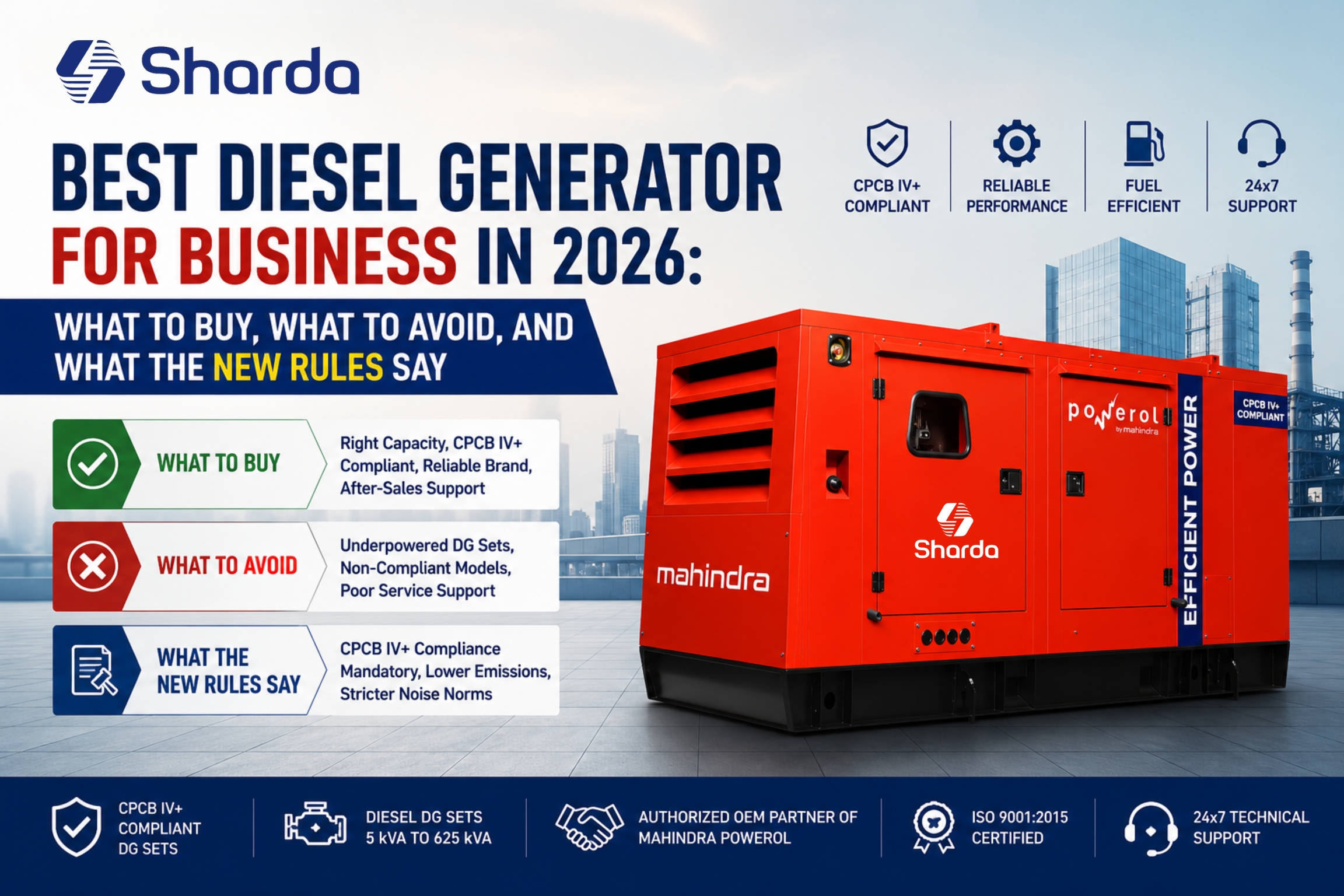 Best Diesel Generator for Business in 2026: What to Buy, What to Avoid, and What the New Rules Say