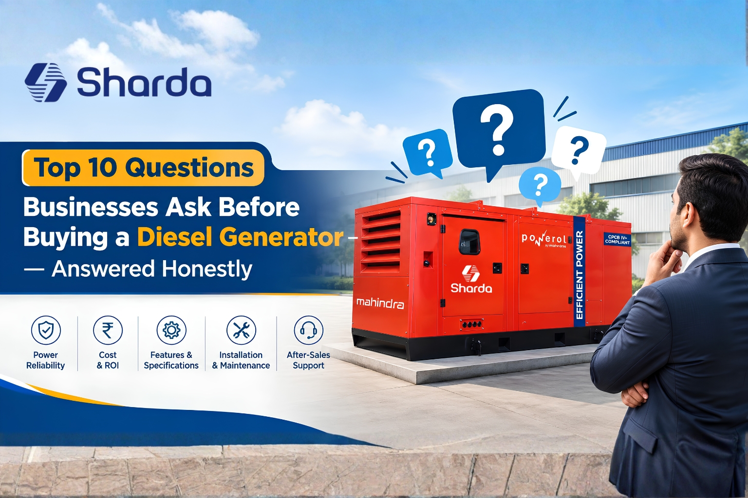 Top 10 Questions Businesses Ask Before Buying a Diesel Generator — Answered Honestly